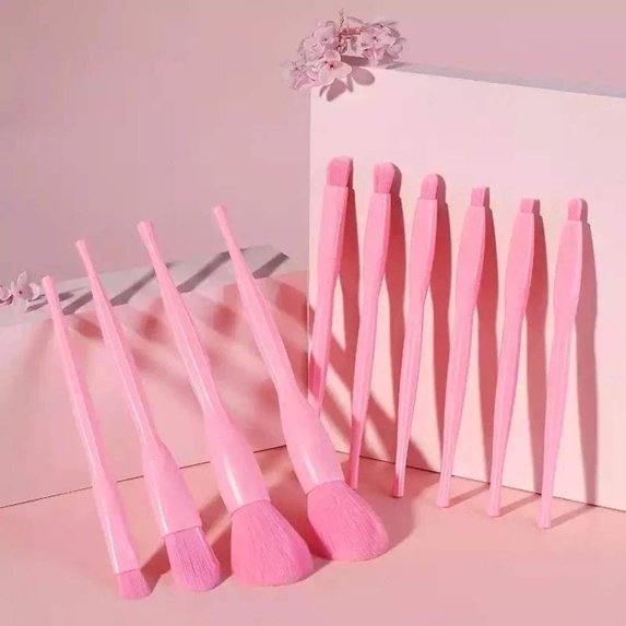 Pretty Pastel Candy Cosmetic Makeup Brush Set 7pc