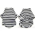 thumbnail image 1 of Pretty Pet Black And White Striped T-Shirt For Dogs & Puppies - Xx Small, 1 of 1