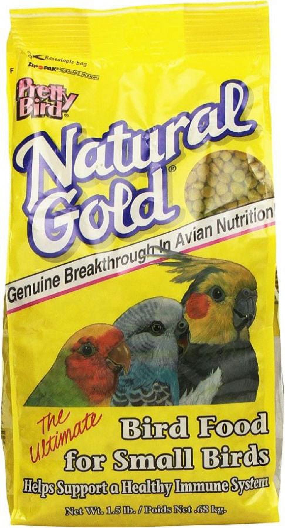Pretty Pets Natural Gold Food for Small Birds (5 Packs)