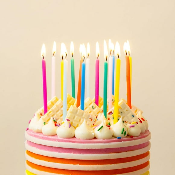 Pretty Pink Birthday Candles Cake Topper Decorations  in The UK by