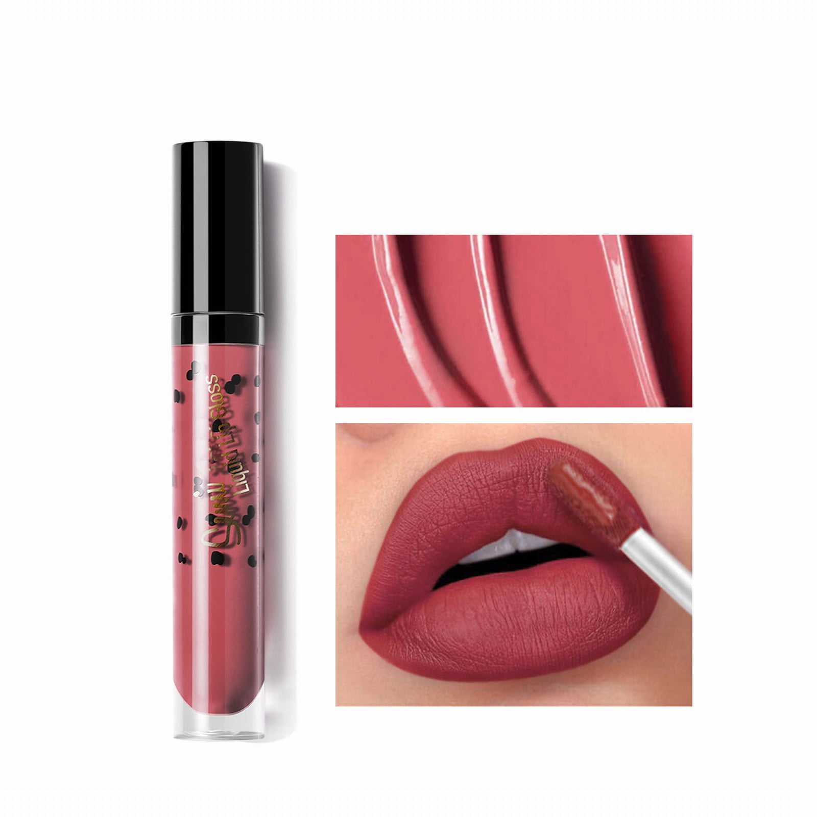 Lip Gloss Containers with Light Lip Gloss Gel Base Large Lip Glasses for Girls No Prob Lip Gloss Oil Geller Lipstick Rose Doll 10 Lip Gloss Candy Makeup Lip Gloss Long Tip Rose Leaves for Lip Gloss