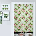 thumbnail image 1 of Pretty Pink Floral Pattern Door Curtain Nordic Living Room DoorCurtain Porch Partition Curtain Kitchen Rative Half Curtain, 1 of 4