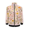 thumbnail image 1 of Pretty Pink Floral Summer Blooms Jacket Men's Street Cool Long Sleeves Coat Personality Tops Oversized Zipper Jackets Male Clothes, 1 of 7