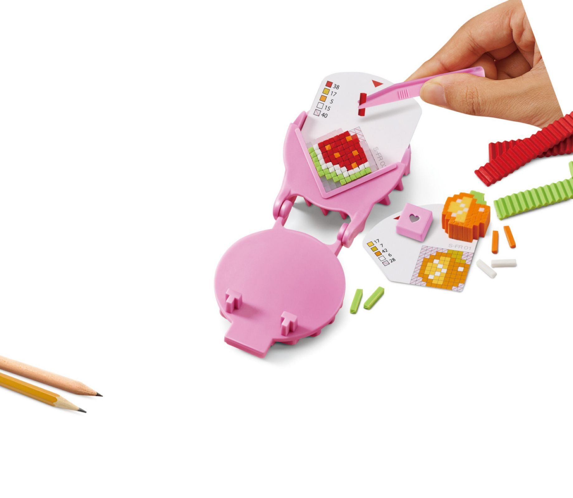Pretty Pixels Fruits Eraser Maker Starter Craft Kit (60 Pieces