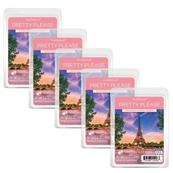 Pretty Please Scented Wax Melts, Scentsationals, 2.5oz (5-Pack)