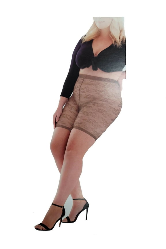 Women's Plus Size Curves Lace Shorts - PNAXE8