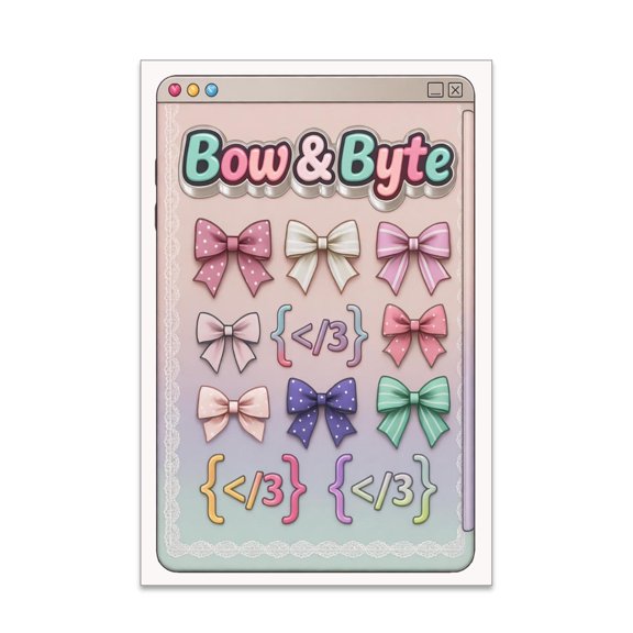 Pretty Programmer Poster - Gloss Paper Finish - Wall Decor for Women in Tech