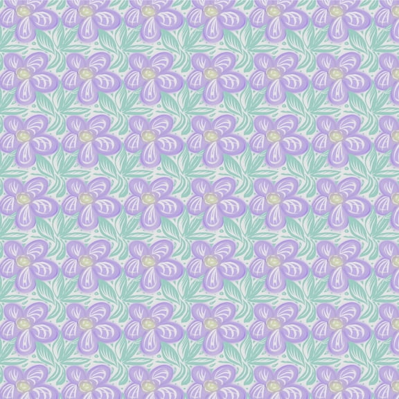 Pretty Purple Flower Petals Pattern Premium Roll Gift Wrap Wrapping Paper