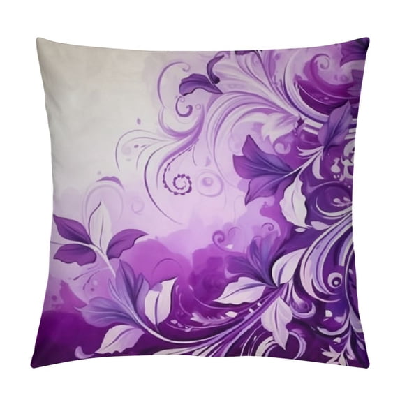 "Pretty Purple Lilly Pillow Case
