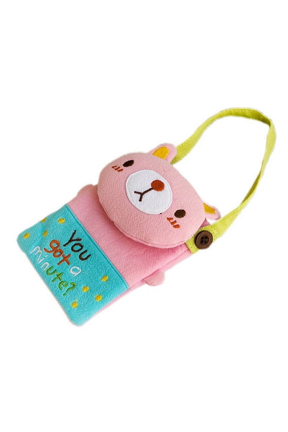 [Pretty Rabbit] Embroidered Applique Mini Swingpack Bag Purse / Wallet Bag / Camera Bag (4.4*3.2)