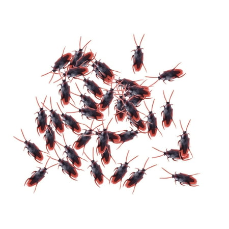 Pretty Realistic 50Pcs Fake Roaches Fake Cockroaches Great Way To Play A Prank