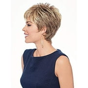 Pretty Short Pixie Wig Color R3025S+ GLAZED CINNAMON - Hairdo Wigs 3.5" Length textured Crop Tru2Life Heat Friendly Synthetic Feathered Nape Tapered Bangs Capless Bundle MaxWigs Hairloss Booklet