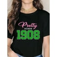 thumbnail image 1 of Pretty Since 1908 Sorority T-Shirt, 1 of 4