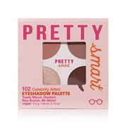 Pretty Smart Celebrity Artist Eyeshadow Palette, Toasty Mauve, Gradient, Bare Brunch, Mr. Merlot, 4.50 g