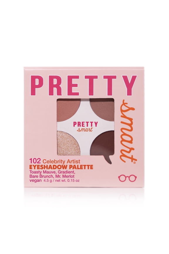 Celebrity Artist Eyeshadow Palette, Toasty Mauve, Gradient, Bare Brunch, Mr. Merlot, 4.50 g