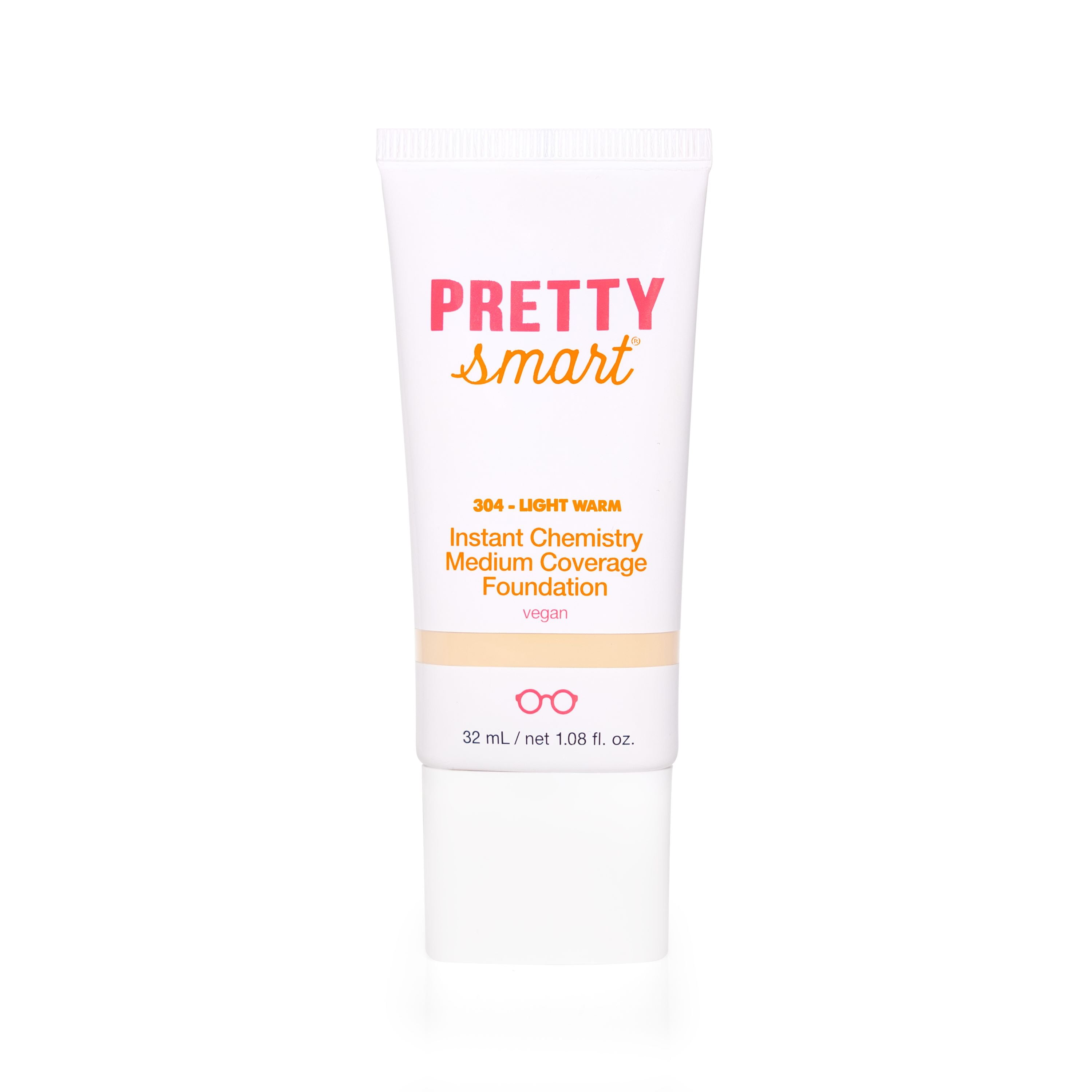 Pretty Smart Instant Chemistry Medium Coverage Foundation, 304 Light Warm, 1.08 fl. oz.