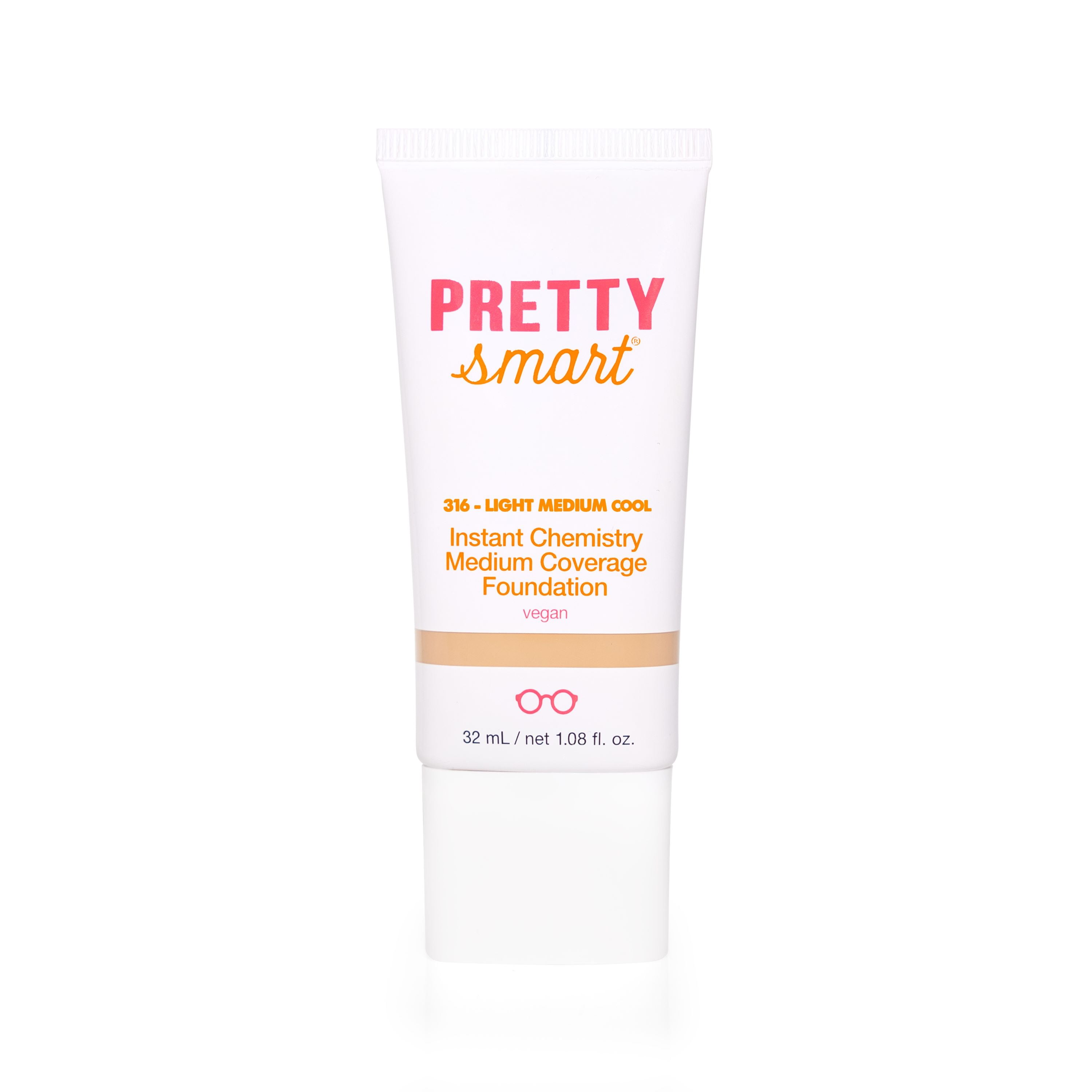 Pretty Smart Instant Chemistry Medium Coverage Foundation, 316 Light Medium Cool, 1.08 fl. oz.