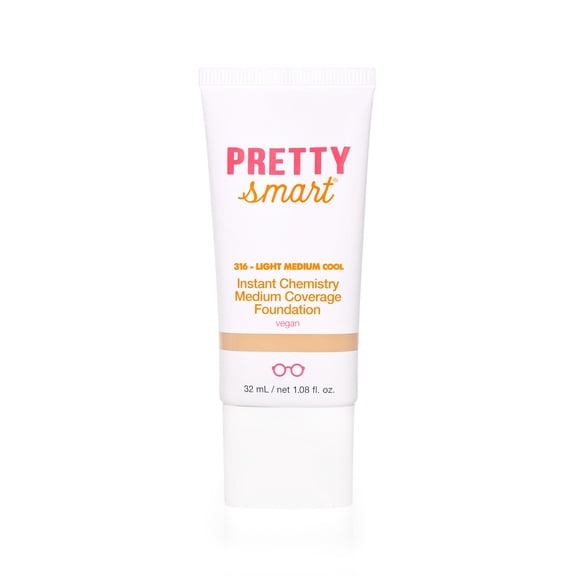 Pretty Smart Instant Chemistry Medium Coverage Foundation, 316 Light Medium Cool, 1.08 fl. oz.