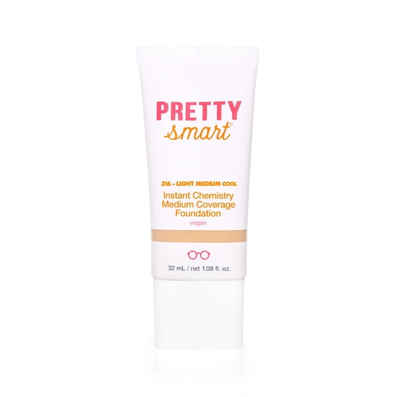 Pretty Smart Instant Chemistry Medium Coverage Foundation, 316 Light Medium Cool, 1.08 fl. oz.