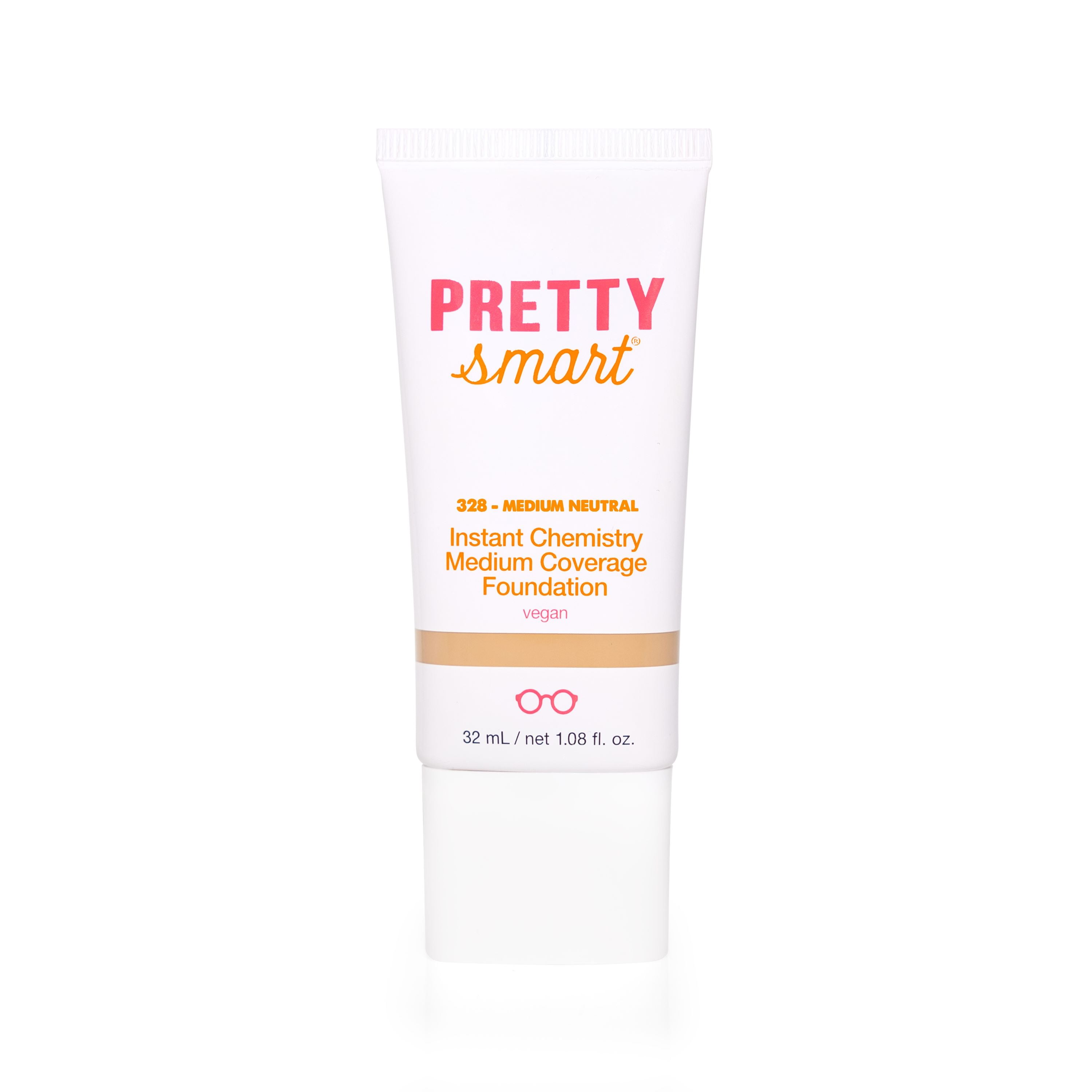 Pretty Smart Instant Chemistry Medium Coverage Foundation, 328 Medium Neutral, 1.08 fl. oz.