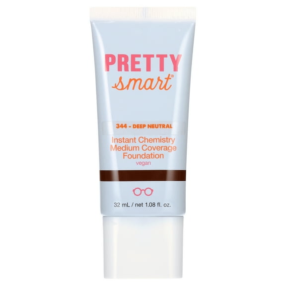 Pretty Smart Instant Chemistry Medium Coverage Foundation, 344 Deep Neutral, 1.08 fl. oz.