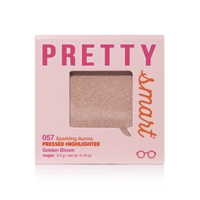 Pretty Smart Sparkling Aurora Pressed Highlighter , Golden Bloom, 5.5g