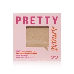 Pretty Smart Sparkling Aurora Pressed Highlighter, Solar Worship, 5.5g