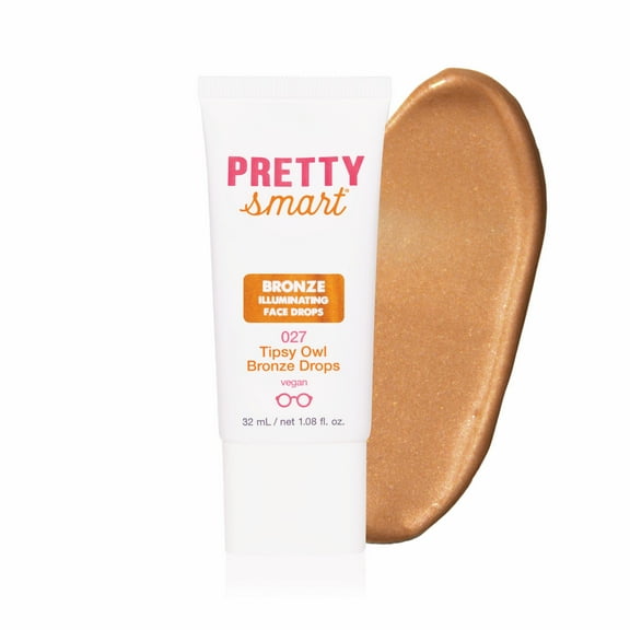 Pretty Smart Tipsy Owl Illuminating Face Drops, Bronze Drops, 1.08 fl. oz Tube