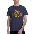 thumbnail image 1 of Pretty Sunflowers Men'S Basic Short Sleeve T-Shirt Navy Blue 5x-Large, 1 of 5
