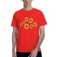 thumbnail image 1 of Pretty Sunflowers Men'S Basic Short Sleeve T-Shirt Red X-Large, 1 of 5