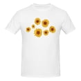 thumbnail image 1 of Pretty Sunflowers Men'S Basic Short Sleeve T-Shirt White Xx-Large, 1 of 5