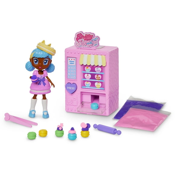 Pretty Sweets Molly Macaron 5" Doll & Vending Machine Playset, Children Ages 3+