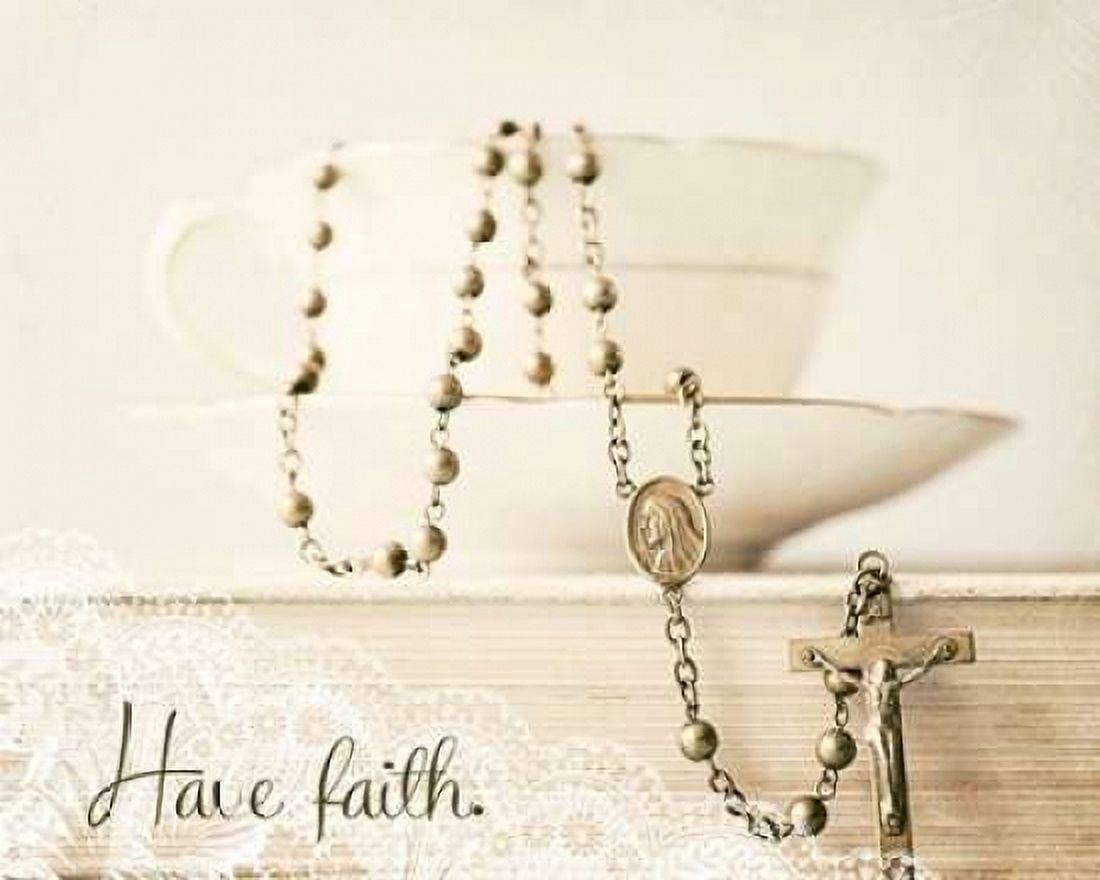 Pretty Teacup Have Faith Canvas Art - Susannah Tucker Photography (20 x 24)