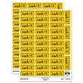 thumbnail image 1 of Pretty Things Inside Elephant Package Sticker Set - Yellow - Gloss Finish - 1.5" Small, 1 of 7