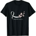 thumbnail image 1 of Pretty White Ribbon Support Lung Cancer Awareness T-Shirt, 1 of 3