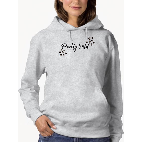 Pretty Wild Honey Leopard Heart Hoodie Women -Image by Shutterstock, Female x-Large