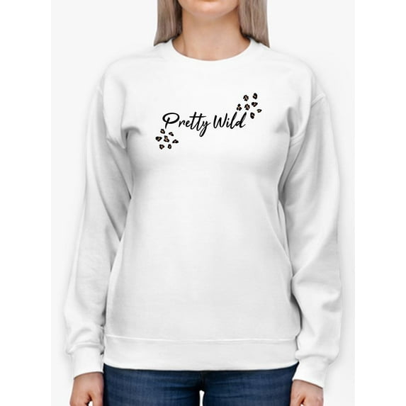 Pretty Wild Honey Leopard Heart Sweatshirt Women -Image by Shutterstock, Female x-Large