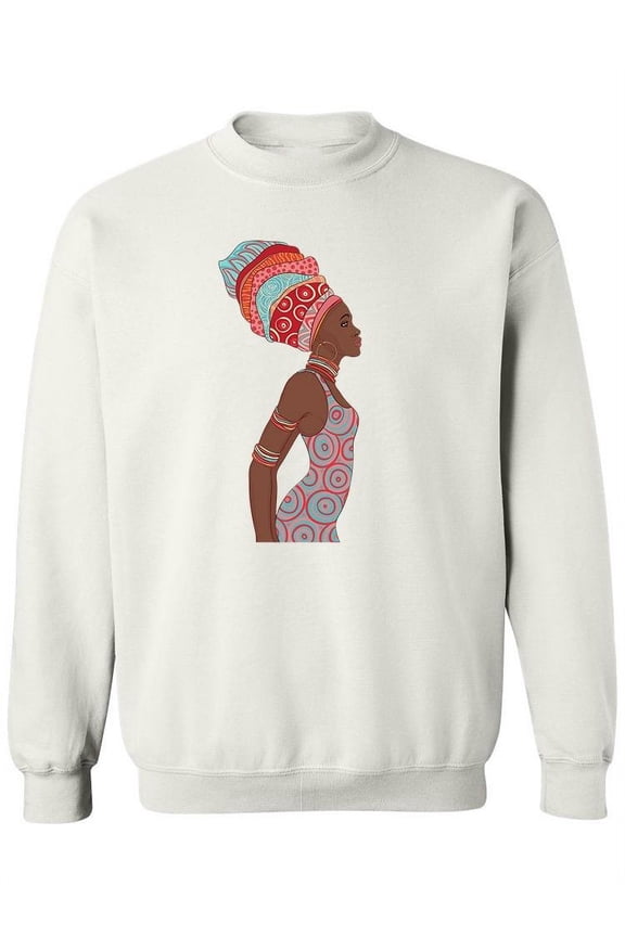 Pretty Woman Side View Paint Sweatshirt Women -Image by Shutterstock, Female 3X-Large