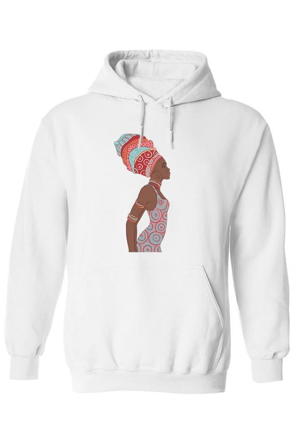 Pretty Woman Side View Sketch Hoodie Women -Image by Shutterstock, Female 3X-Large