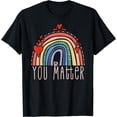 thumbnail image 1 of Pretty YOU MATTER Rainbow Positive Message Teachers T-Shirt, 1 of 3