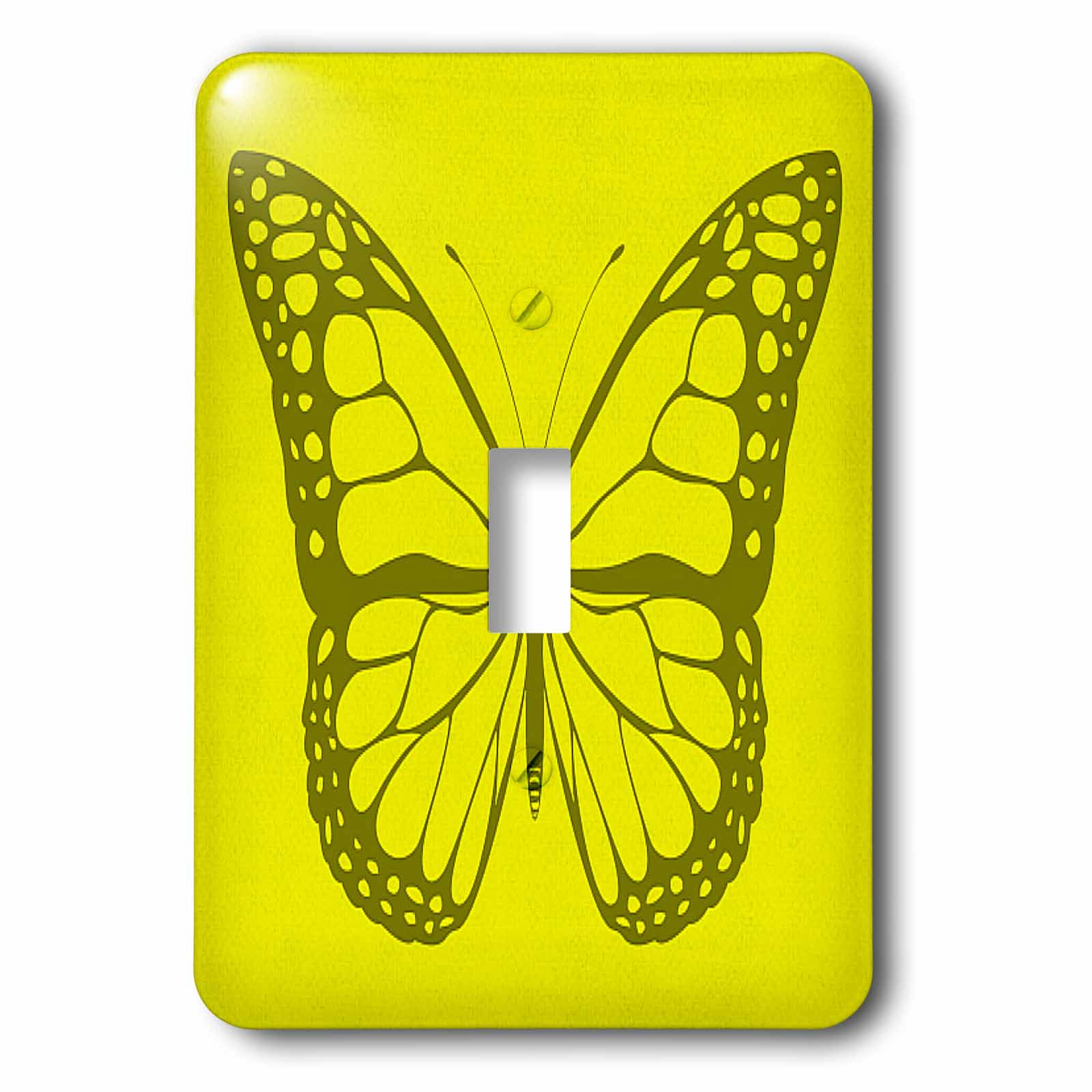 Pretty yellow butterfly single toggle switch lsp 167766 1 walmart