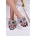 thumbnail image 1 of Pretty You London Women's Amelie Diamante Toe Post Slipper in Mink, 1 of 5