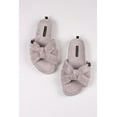 thumbnail image 1 of Pretty You London Women's Ariel Hard Soled Knot Slider Slipper in Gray, 1 of 5