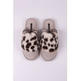 thumbnail image 1 of Pretty You London Women's Danni Fluffy Cuff Mule Slipper in Animal, 1 of 5