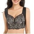thumbnail image 1 of Pretty health Lymphvity Detoxification and Shaping & Powerful Lifting Bra, Lifting Breast, Lift Health Lifting Bra, Lace Wireless Bra Plus Size for Women (38/85D,L), 1 of 8