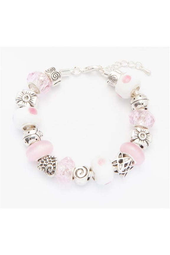 Pretty in Charm Bracelet - Pink
