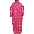 thumbnail image 1 of Pretty in Pink Andie Costume Women Girls 80s Pink Cold Shoulder Polka Dot Dress, 1 of 9