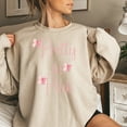 thumbnail image 1 of Pretty in Pink Feminine Coquette Sweatshirt with Bows, 1 of 5