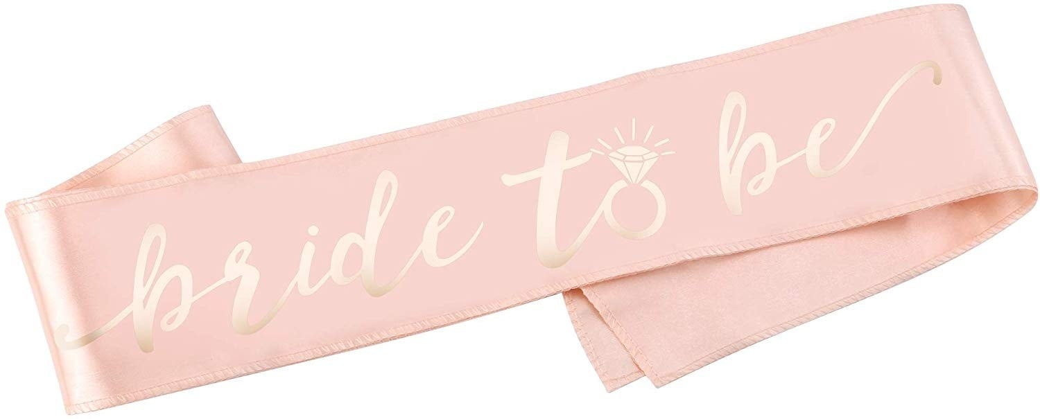 Pretty in Pink Pink and Gold Bachelorette Party Bride to Be Sash - Pink