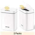 thumbnail image 1 of PrettyCare 2 Packs 3.6 Gal Automatic Bathroom Trash Cans with Lid Touchless Small Bedroom Plastic Garbage Can White GC01, 1 of 16